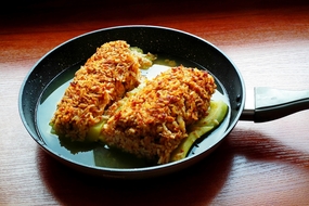 西葫芦午餐肉图片